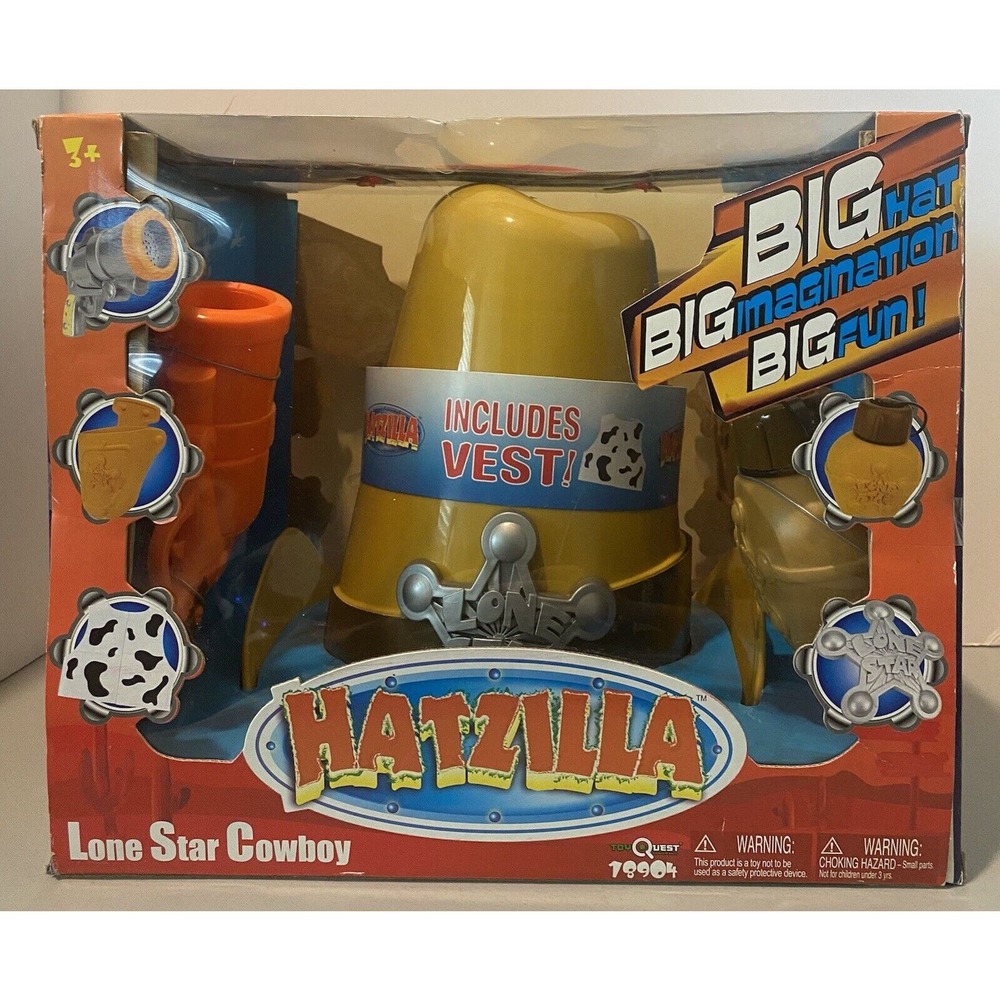 Vintage Hatzilla 18905 Toyquest Lonestar Cowboy-NOS New Old Stock